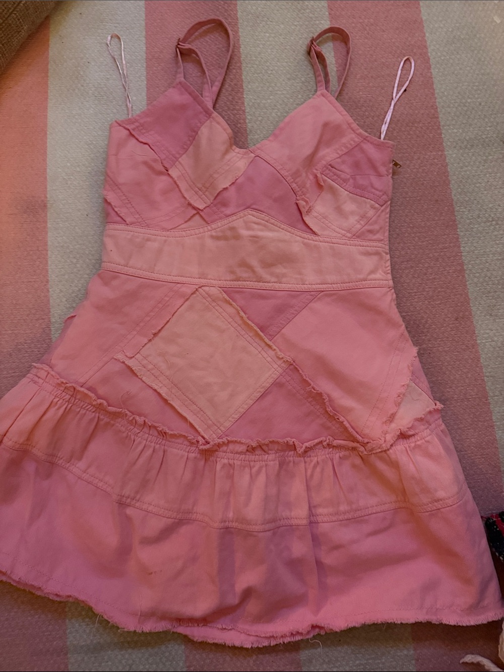 LoveShackFancy Pink Lined Girls Dress